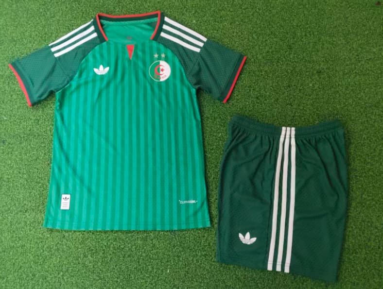 Algeria 2026 Kids World Cup Away Soccer Jersey And Shorts Algeria 2026 Kids World Cup Away Soccer Jersey And Shorts
