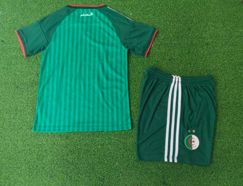Algeria 2026 Kids World Cup Away Soccer Jersey And Shorts