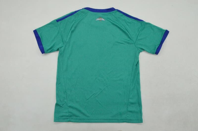 Argentina 2026 Kids World Cup Goalkeeper Green Soccer Jersey And Shorts