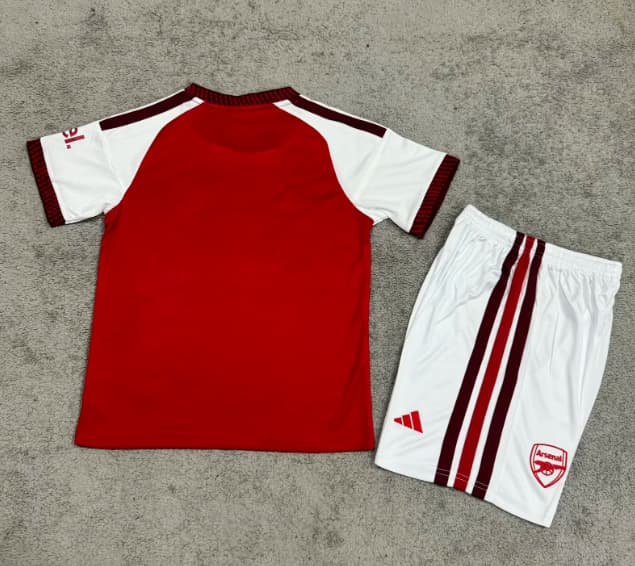 Arsenal 26/27 Kids Home Soccer Jersey And Shorts (Leaked)