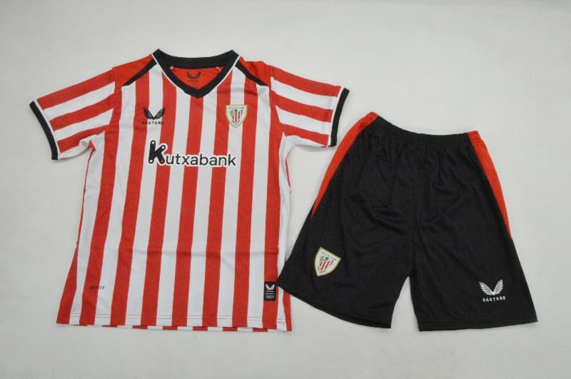 Athletic Bilbao 26/27 Kids Home Soccer Jersey And Shorts