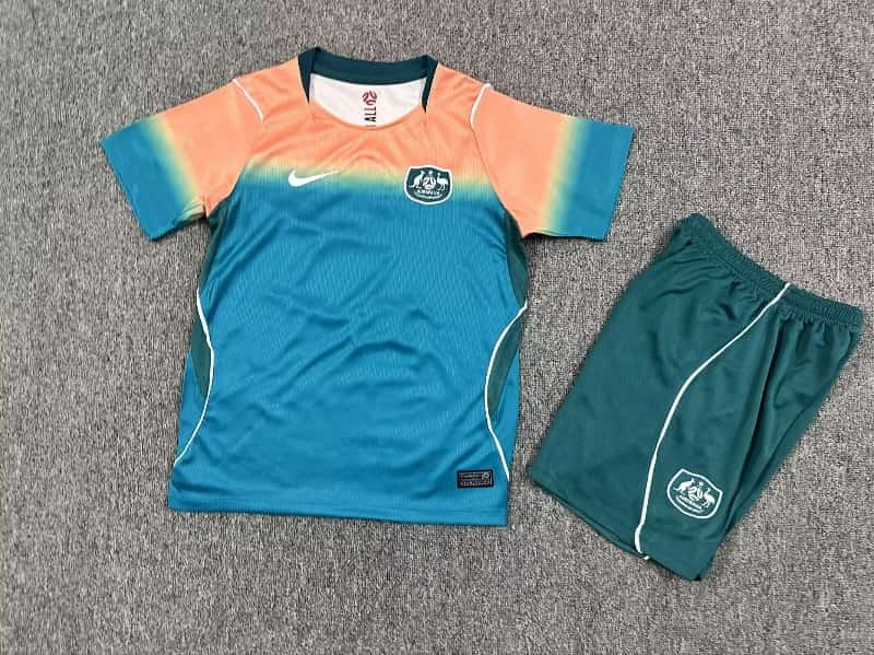 Australia 2026 Kids World Cup Away Soccer Jersey And Shorts
