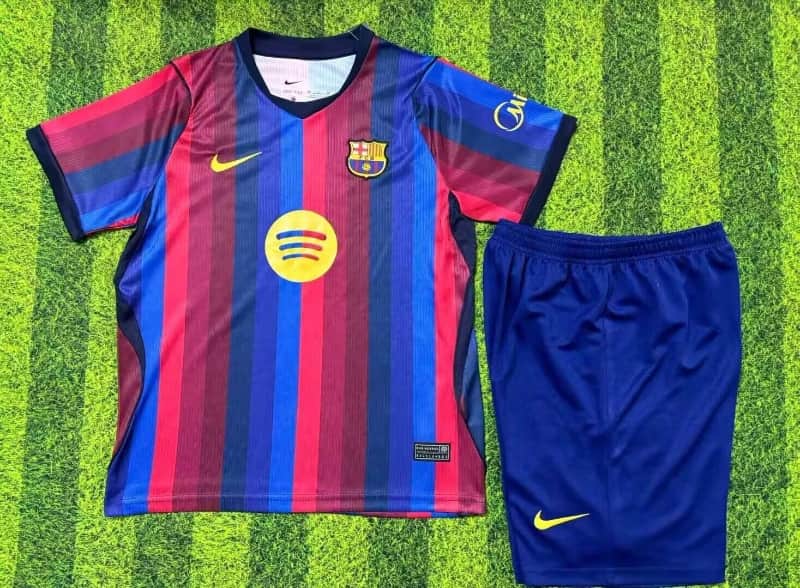 Barcelona 26/27 Kids Home Soccer Jersey And Shorts (Leaked) Barcelona 26/27 Kids Home Soccer Jersey And Shorts (Leaked)