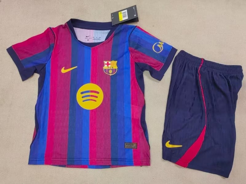 Barcelona 26/27 Kids Home Soccer Jersey And Shorts (Player) Leaked Barcelona 26/27 Kids Home Soccer Jersey And Shorts (Player) Leaked