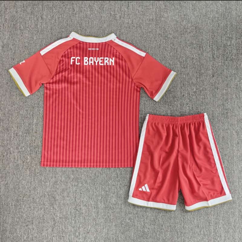 Bayern Munich 26/27 Kids Home Soccer Jersey And Shorts (Leaked)