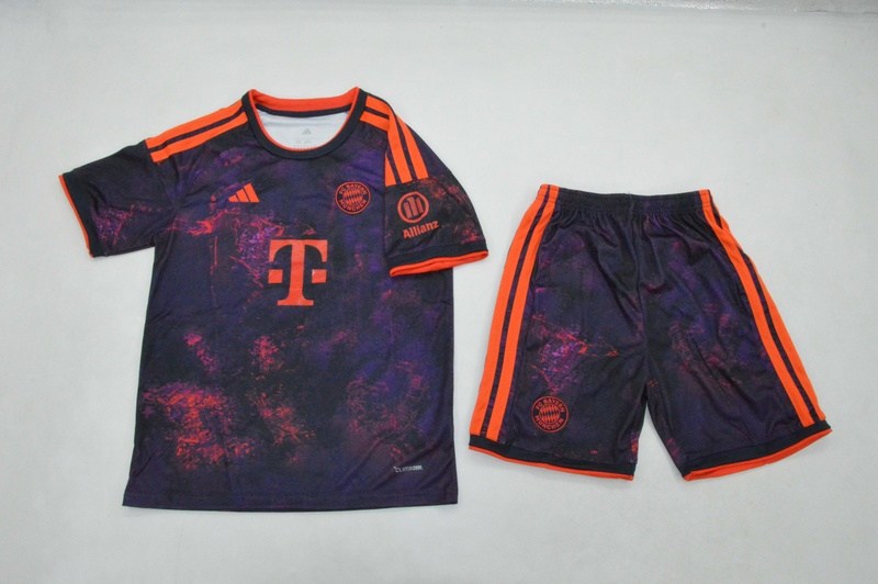 Bayern Munich 26/27 Kids Third Soccer Jersey And Shorts Bayern Munich 26/27 Kids Third Soccer Jersey And Shorts