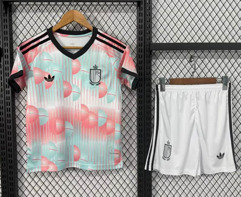 Belgium 2026 Kids World Cup Away Soccer Jersey And Shorts Belgium 2026 Kids World Cup Away Soccer Jersey And Shorts