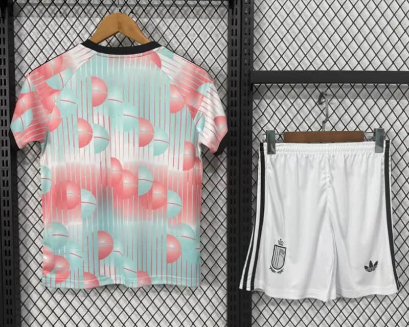 Belgium 2026 Kids World Cup Away Soccer Jersey And Shorts