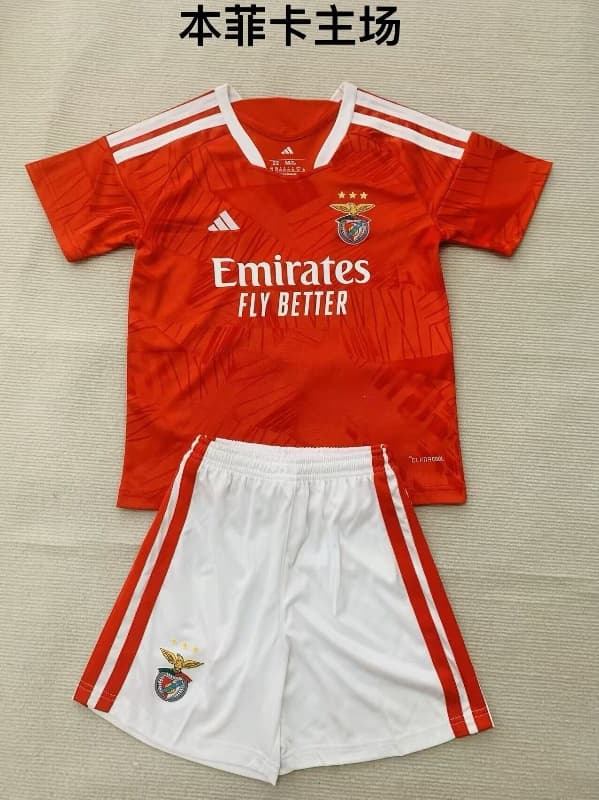 Benfica 26/27 Kids Home Soccer Jersey And Shorts Benfica 26/27 Kids Home Soccer Jersey And Shorts