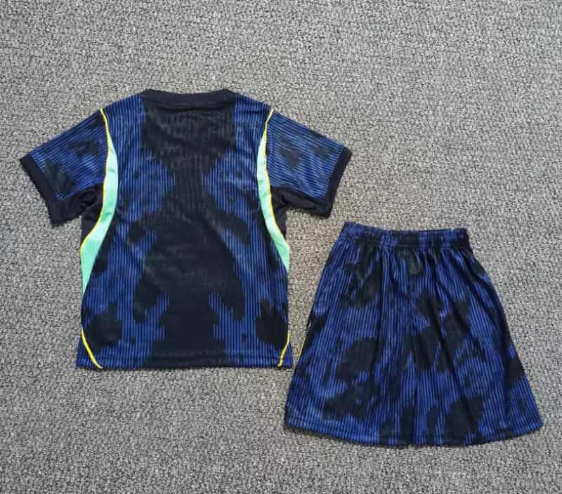 Brazil 2026 Kids Away Soccer Jersey And Shorts (Player)