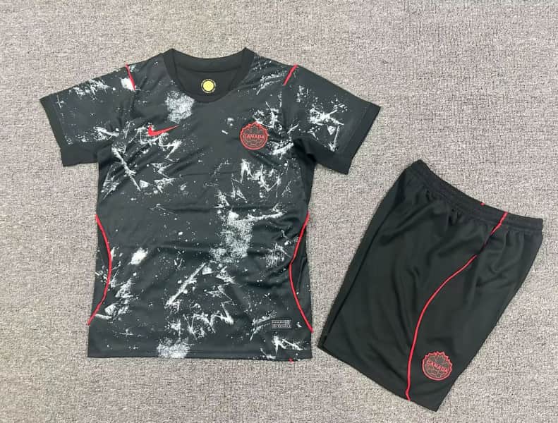 Canada 2026 Kids World Cup Away Soccer Jersey And Shorts