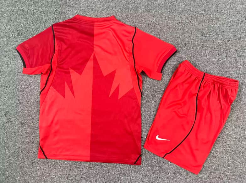 Canada 2026 Kids World Cup Home Soccer Jersey And Shorts
