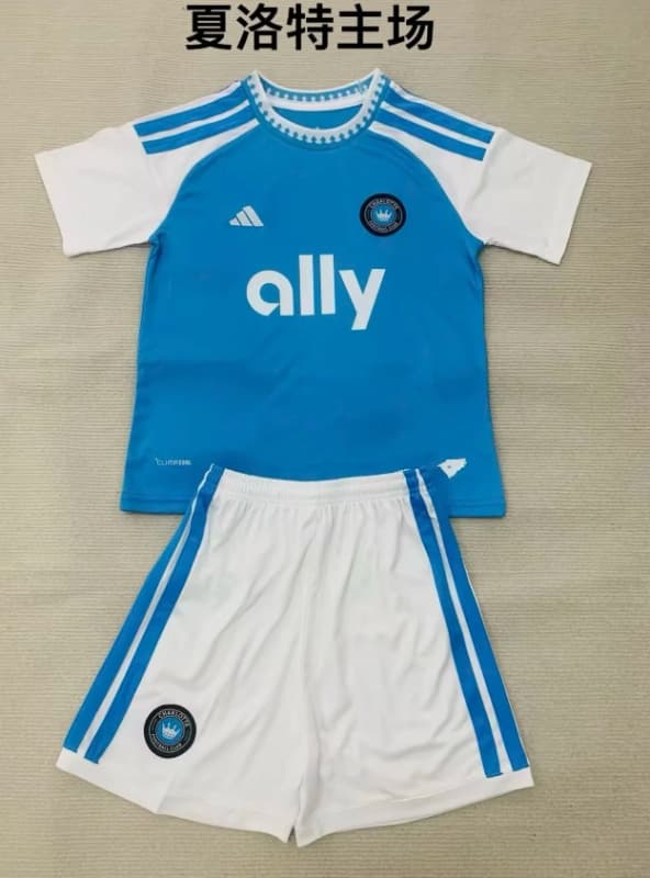 Charlotte 2026 Kids Home Soccer Jersey And Shorts