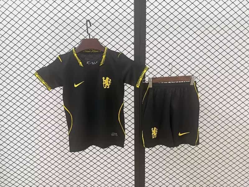 Chelsea 26/27 Kids Away Soccer Jersey And Shorts (Leaked)