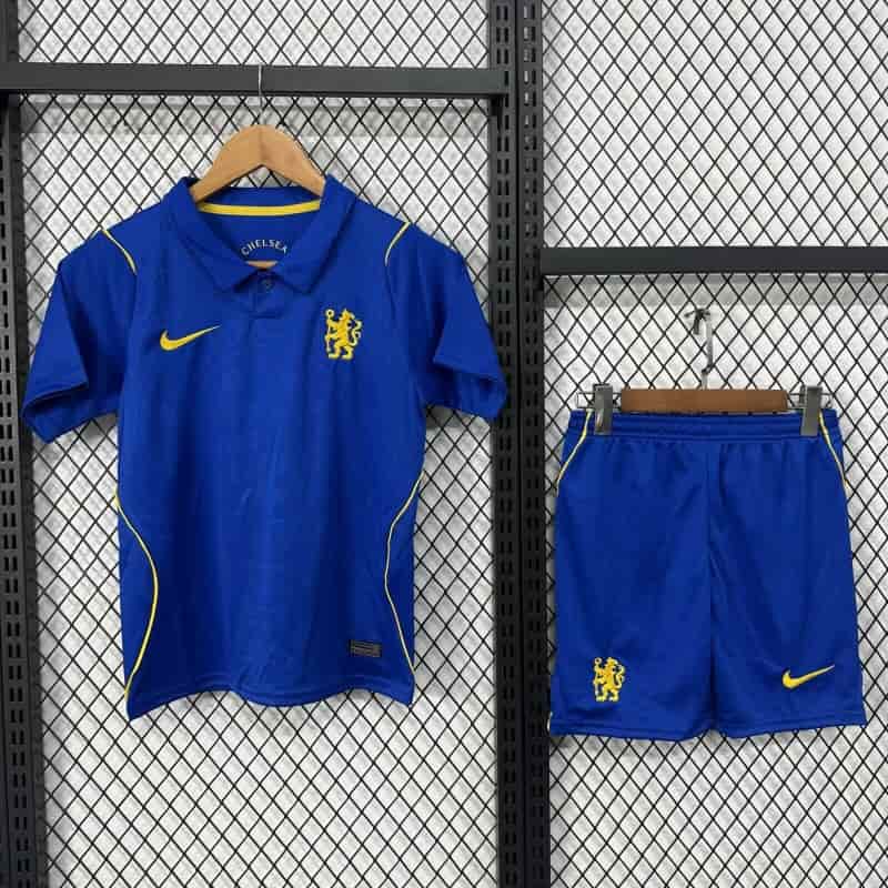 Chelsea 26/27 Kids Home Soccer Jersey And Shorts (Leaked)