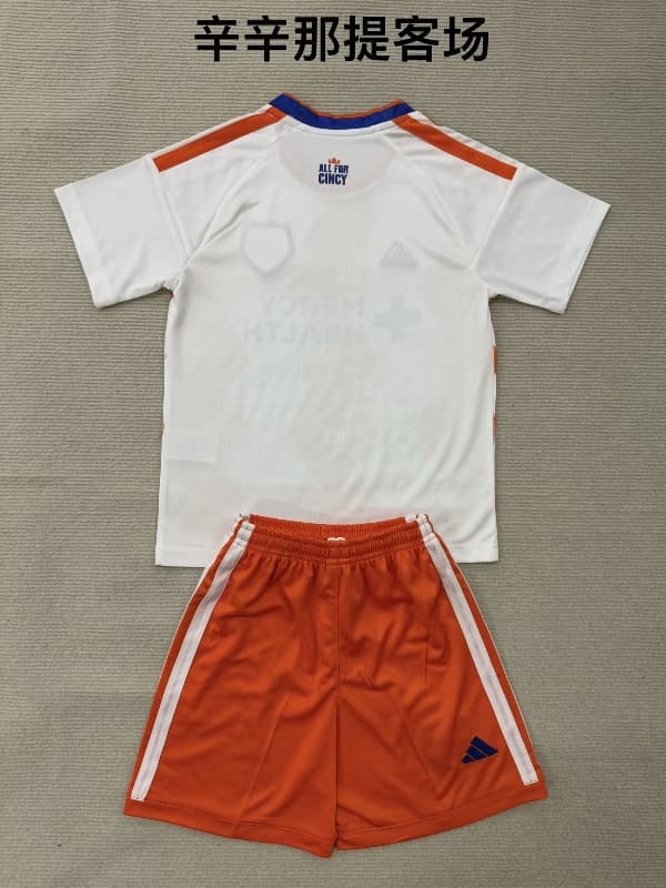 Cincinnati 2026 Kids Away Soccer Jersey And Shorts