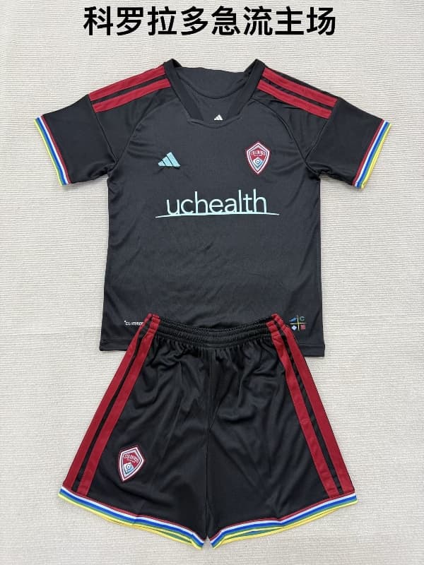 Colorado Rapids 2026 Kids Home Soccer Jersey And Shorts