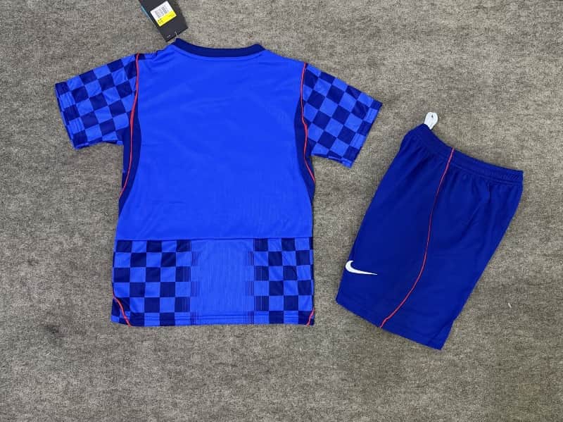 Croatia 2026 Kids World Cup Away Soccer Jersey And Shorts
