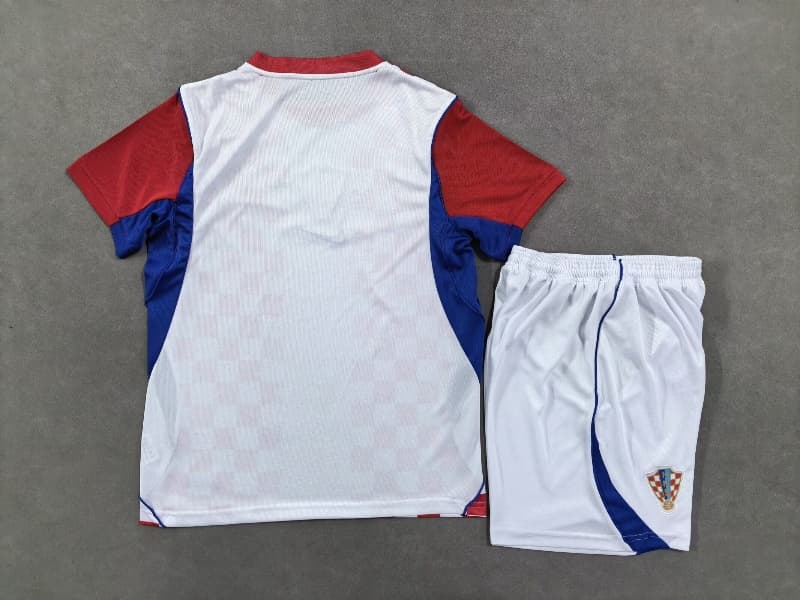 Croatia 2026 Kids World Cup Home Soccer Jersey And Shorts