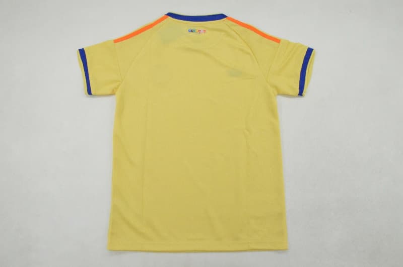 Curacao 2026 Kids World Cup Away Soccer Jersey And Shorts