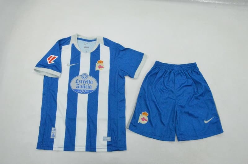 Deportivo La Coruna 26/27 Kids Home Soccer Jersey And Shorts Deportivo La Coruna 26/27 Kids Home Soccer Jersey And Shorts