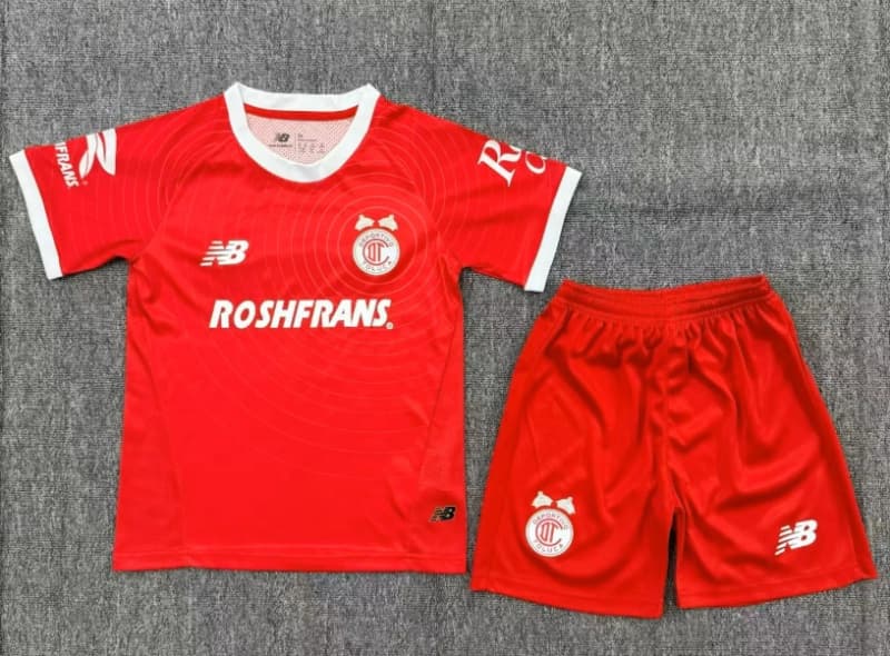 Deportivo Toluca 26/27 Kids Home Soccer Jersey And Shorts Deportivo Toluca 26/27 Kids Home Soccer Jersey And Shorts