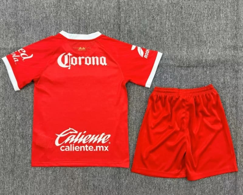 Deportivo Toluca 26/27 Kids Home Soccer Jersey And Shorts