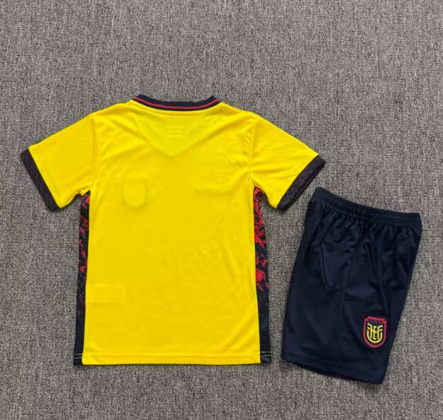 Ecuador 2026 Kids Home Soccer Jersey And Shorts