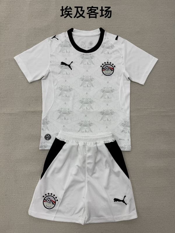 Egypt 2026 Kids World Cup Away Soccer Jersey And Shorts Egypt 2026 Kids World Cup Away Soccer Jersey And Shorts