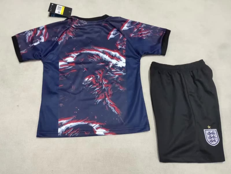 England 2026 Kids Goalkeeper Soccer Jersey And Shorts