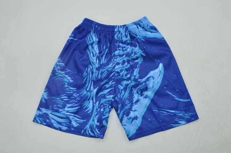 England 2026 Kids Goalkeeper Blue Soccer Jersey And Shorts