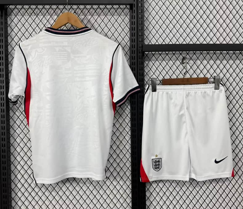 England 2026 Kids World Cup Home Soccer Jersey And Shorts