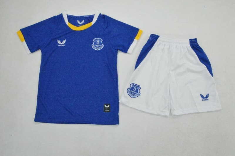Everton 26/27 Kids Home Soccer Jersey And Shorts Everton 26/27 Kids Home Soccer Jersey And Shorts