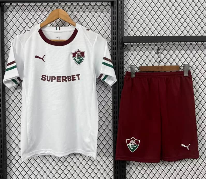 Fluminense 2026 Kids Away Soccer Jersey And Shorts