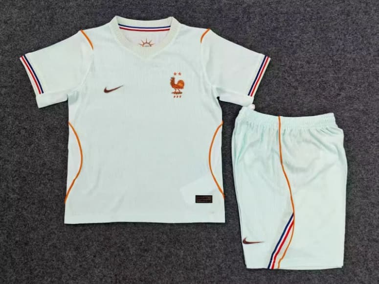 France 2026 Kids World Cup Away Soccer Jersey And Shorts (Player)