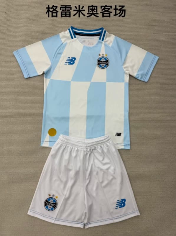 Gremio 2026 Kids Away Soccer Jersey And Shorts