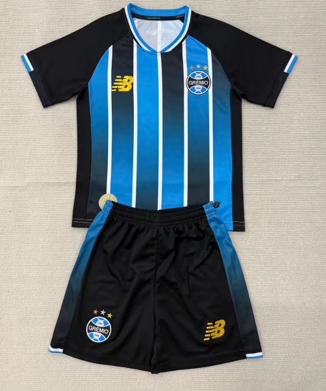 Gremio 2026 Kids Home Soccer Jersey And Shorts