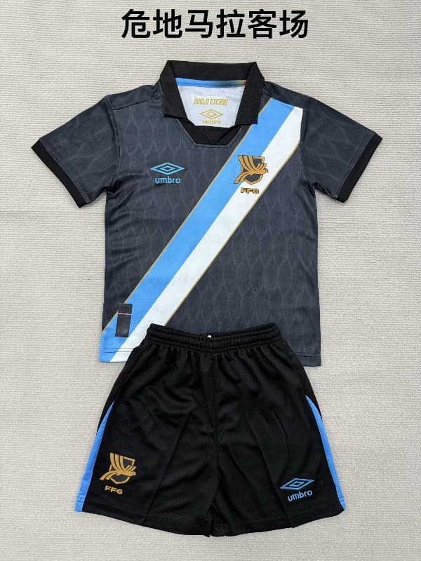 Guatemala 2026 Kids Away Soccer Jersey And Shorts