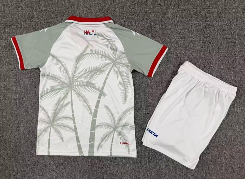 Haiti 2026 Kids Away Soccer Jersey And Shorts