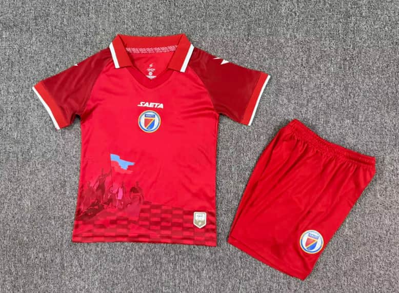 Haiti 2026 Kids Third Soccer Jersey And Shorts Haiti 2026 Kids Third Soccer Jersey And Shorts