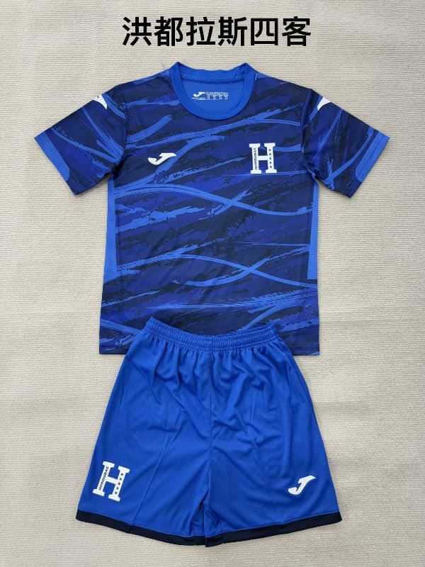 Honduras 2026 Kids Fourth Soccer Jersey And Shorts Honduras 2026 Kids Fourth Soccer Jersey And Shorts