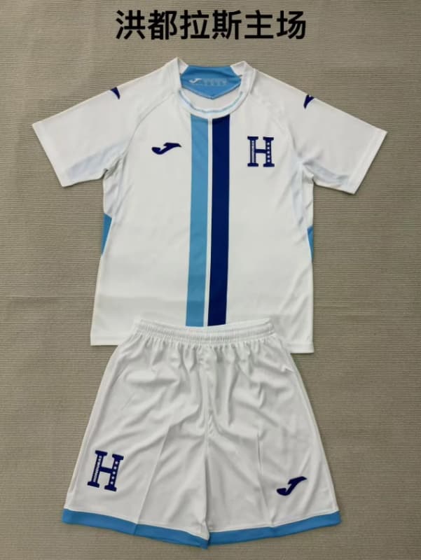 Honduras 2026 Kids Home Soccer Jersey And Shorts Honduras 2026 Kids Home Soccer Jersey And Shorts