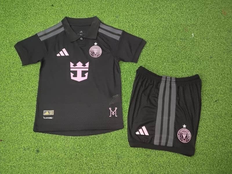 Inter Miami 2026 Kids Away Soccer Jersey And Shorts (Player)