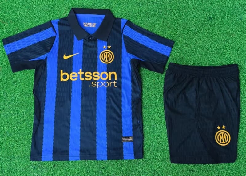 Inter Milan 26/27 Kids Home Soccer Jersey And Shorts (Player) Leaked