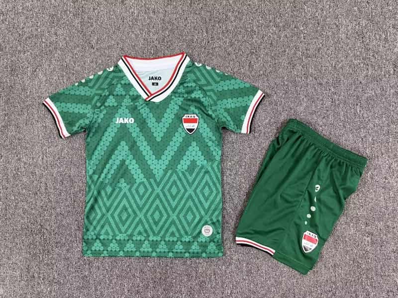 Iraq 2026 Kids Away Soccer Jersey And Shorts Iraq 2026 Kids Away Soccer Jersey And Shorts