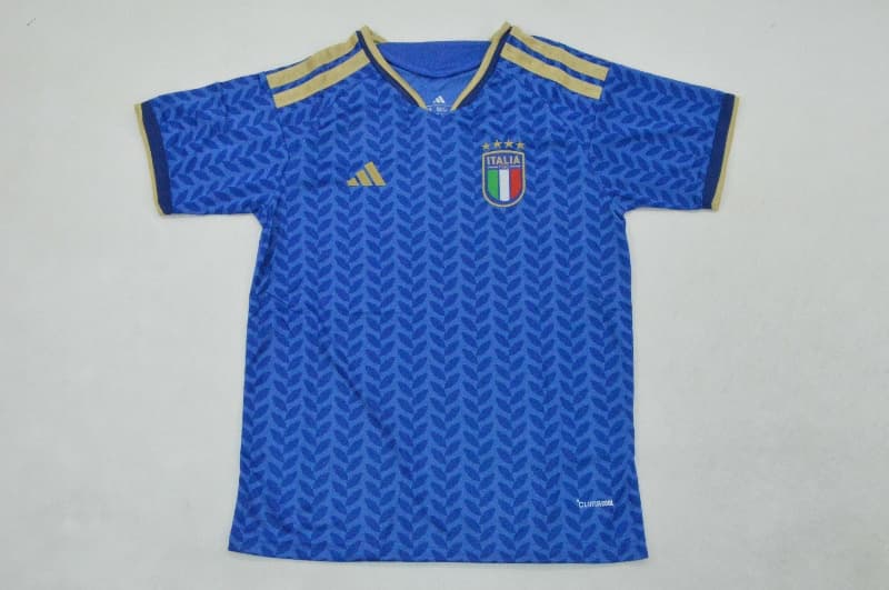 Italy 2026 Kids Home Soccer Jersey And Shorts