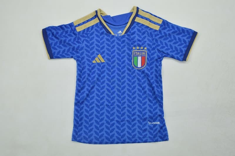Italy 2026 Kids Home Soccer Jersey And Shorts (Player)