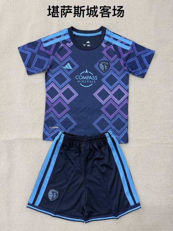 Kansas City 2026 Kids Away Soccer Jersey And Shorts Kansas City 2026 Kids Away Soccer Jersey And Shorts