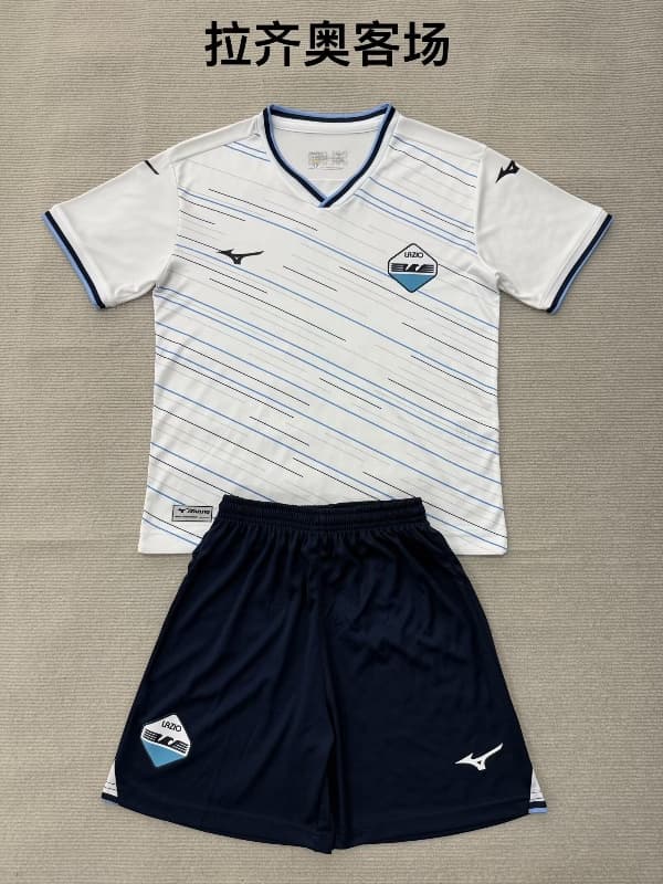 Lazio 26/27 Kids Away Soccer Jersey And Shorts Lazio 26/27 Kids Away Soccer Jersey And Shorts