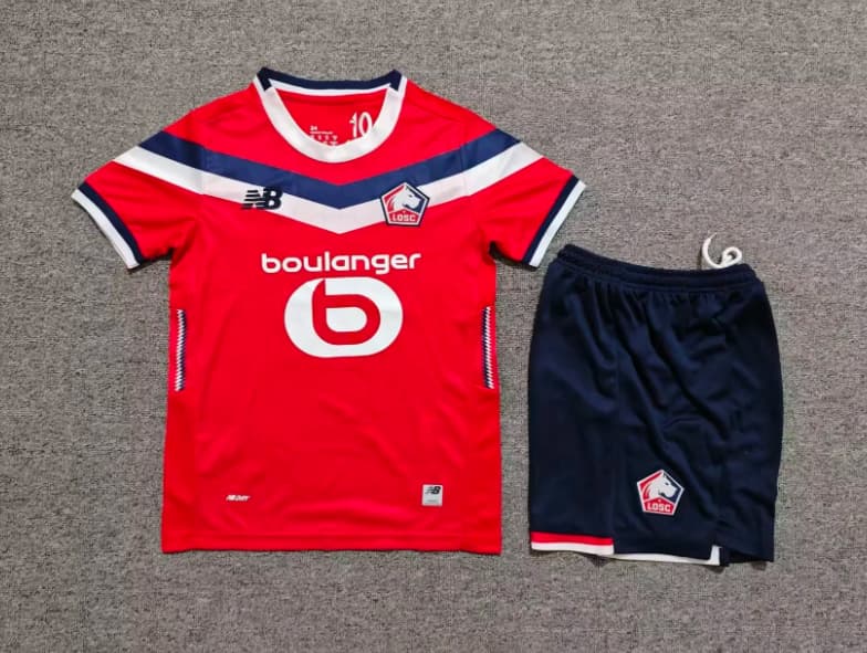 Lille 26/27 Kids Home Soccer Jersey And Shorts Lille 26/27 Kids Home Soccer Jersey And Shorts